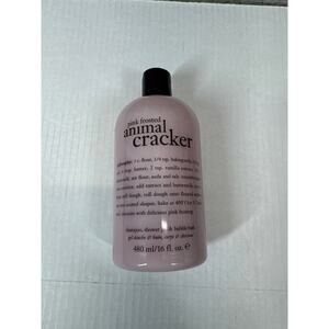 Philosophy Pink Frosted Animal Cracker Shampoo Shower Gel Bubble Bath 16‎ oz